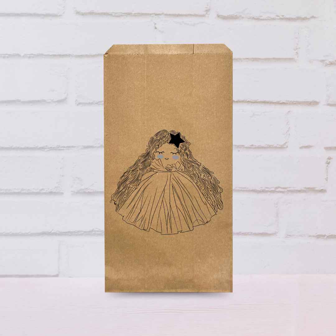 Kraft paper bag mini doll