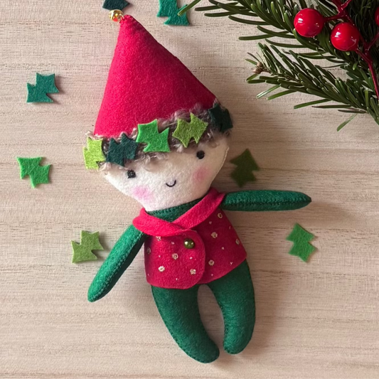 Elf felt dolls